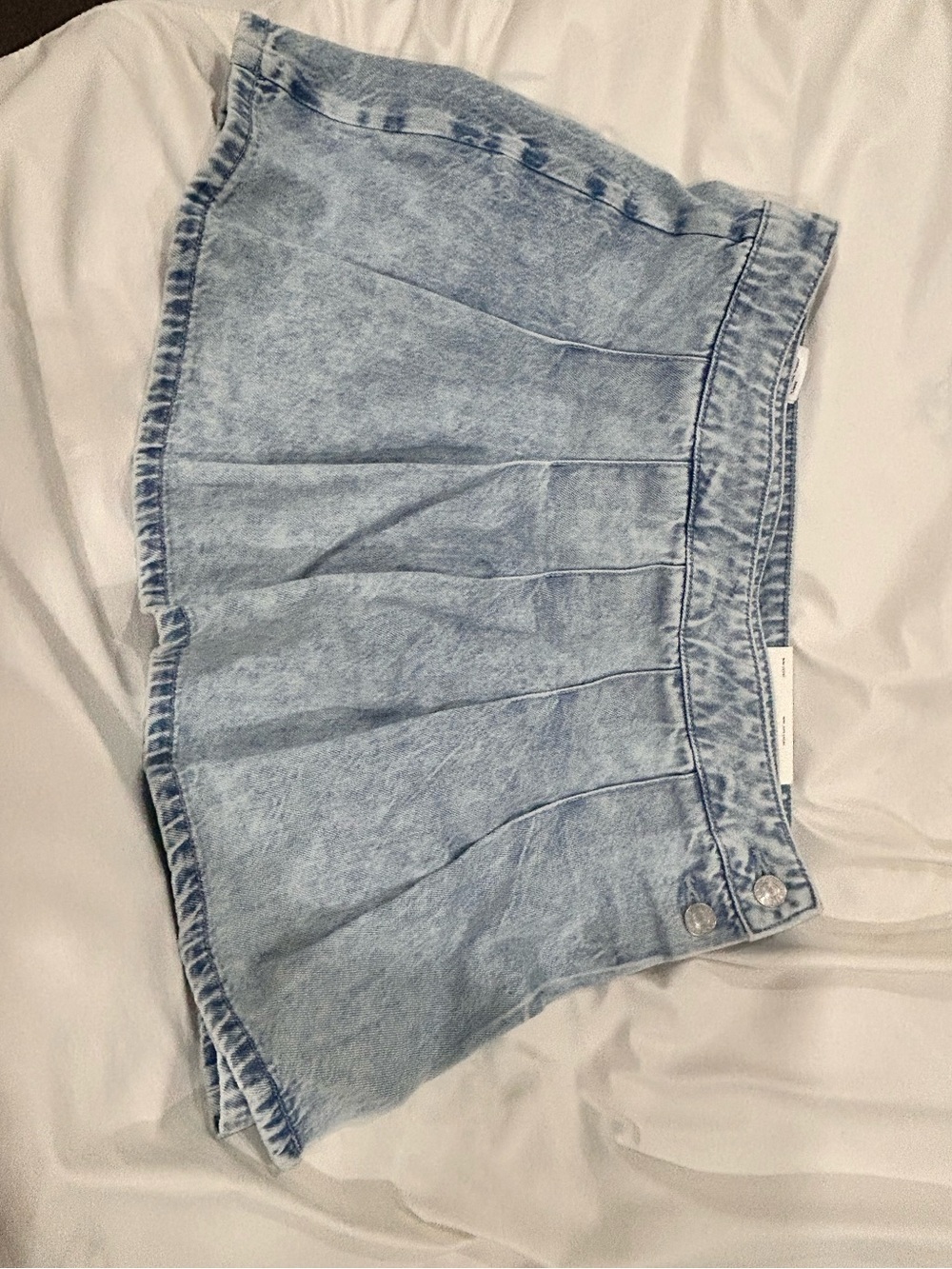 American Eagle Outfitters Light Blue Denim Mini Skort